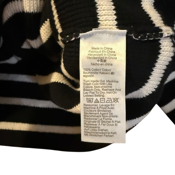 J. Crew Black Striped Emilie Sweater Size Small - Picture 5 of 5